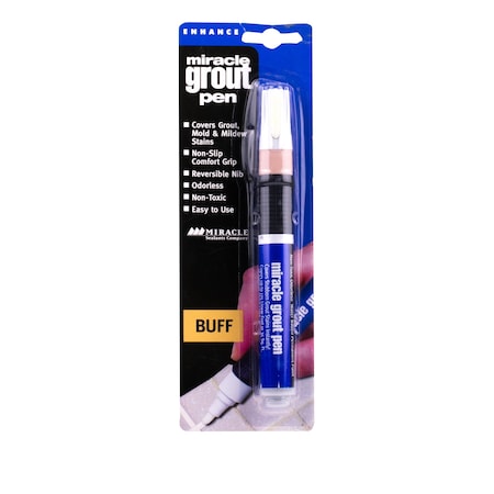 Miracle Sealants 0.25 oz, Paint Pen, Buff (Transparent), Grout Pen GRTPENBUF6